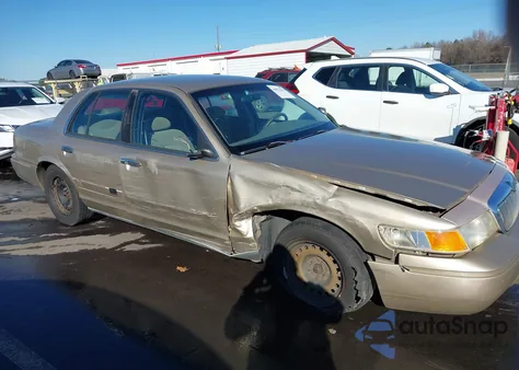2000 Mercury Grand Marquis Gs from USA, damaged, VIN 2MEFM74W7YX743398